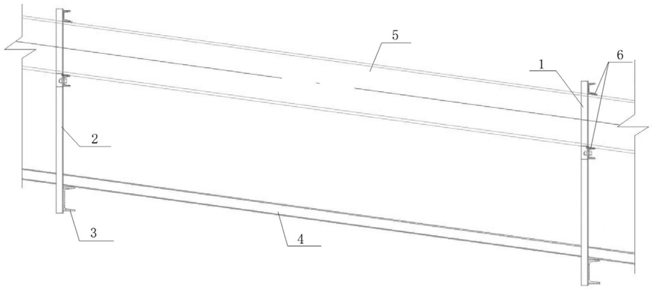 一种斜向桁架梁下转换层的安装施工方法与流程