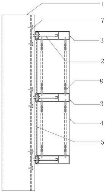 一种立体金属砖幕墙固定结构的制作方法