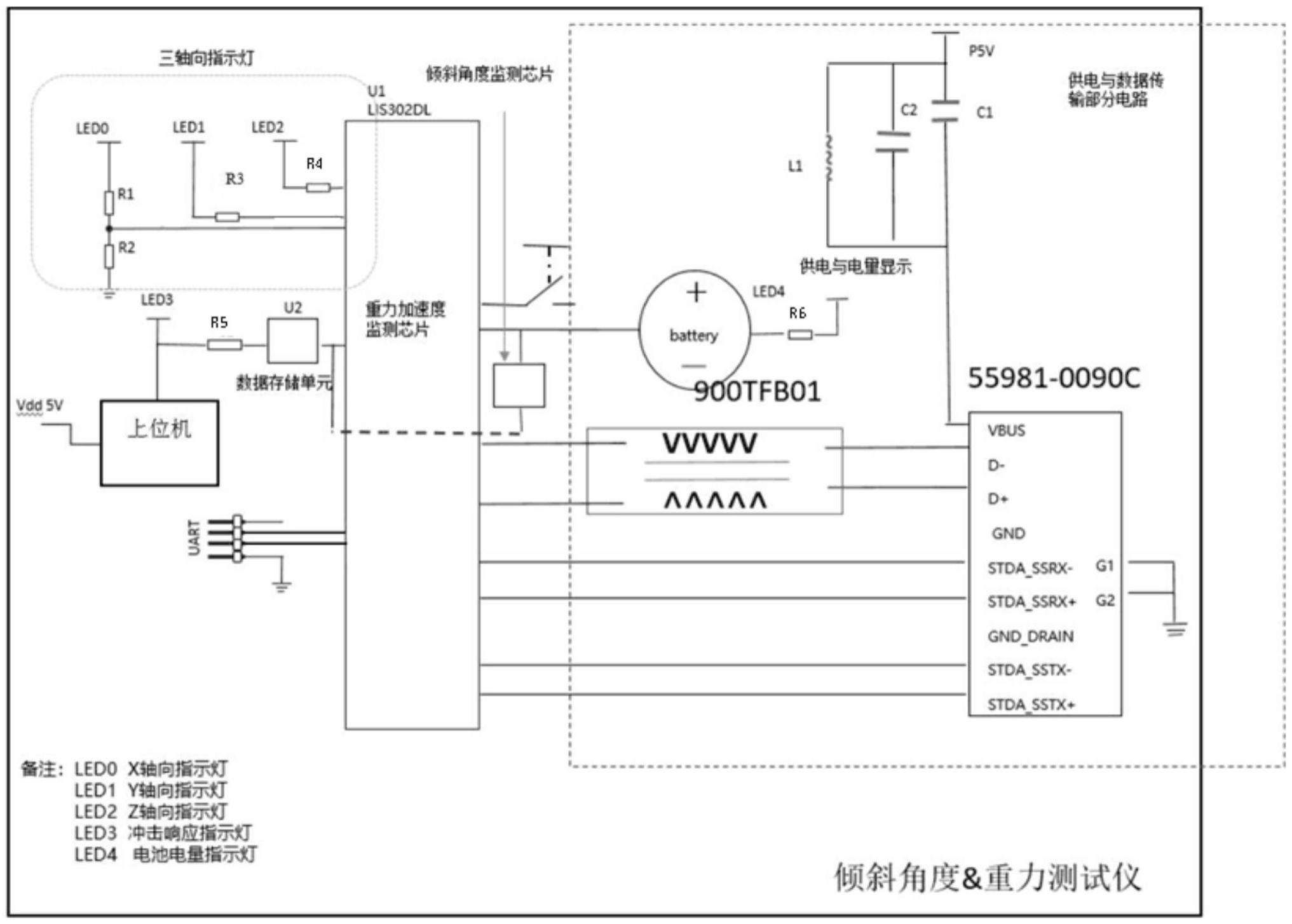 一种用于服务器机柜运输的监控装置的制作方法