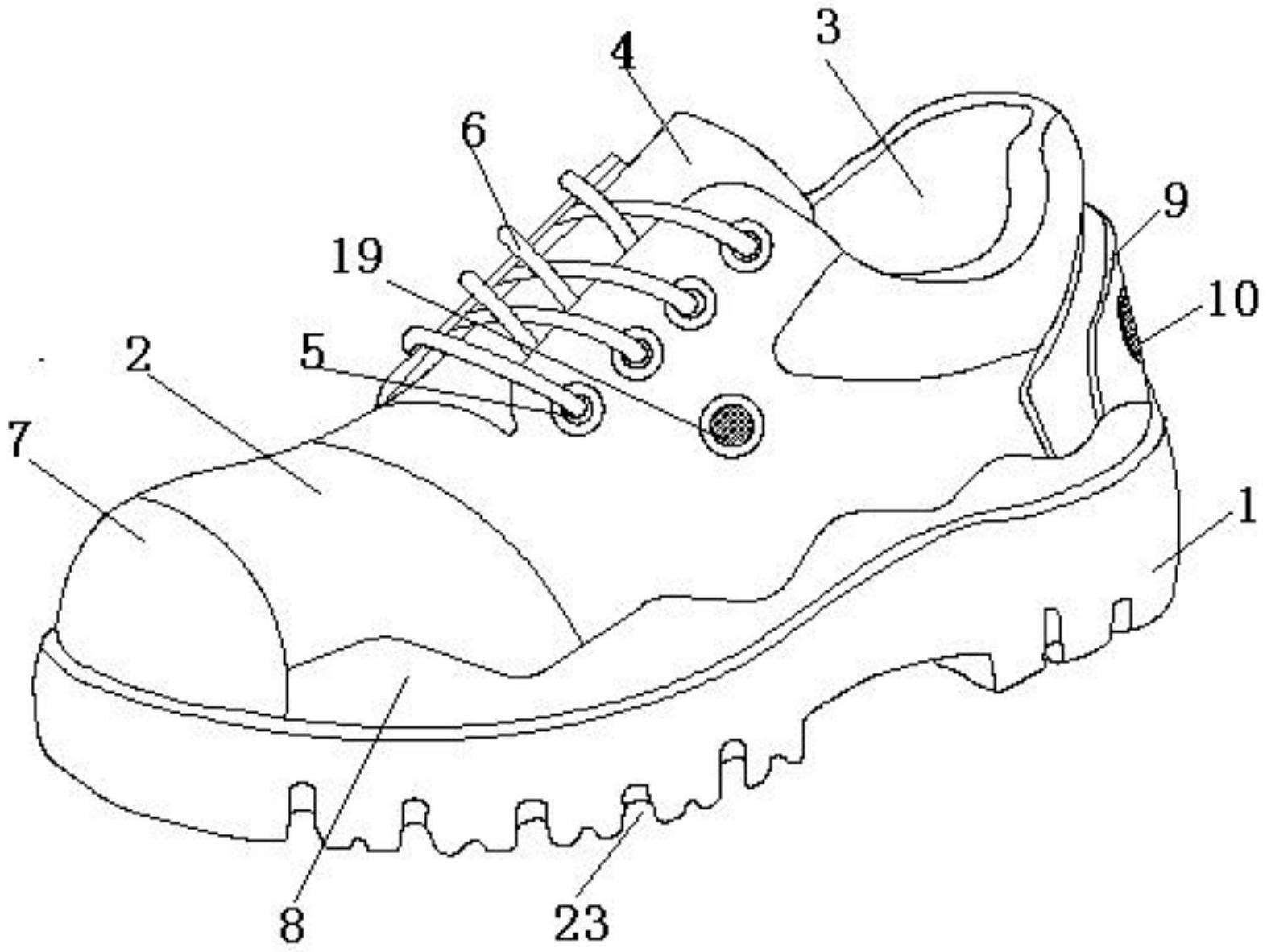 一种工业厂房机电施工用安全鞋的制作方法