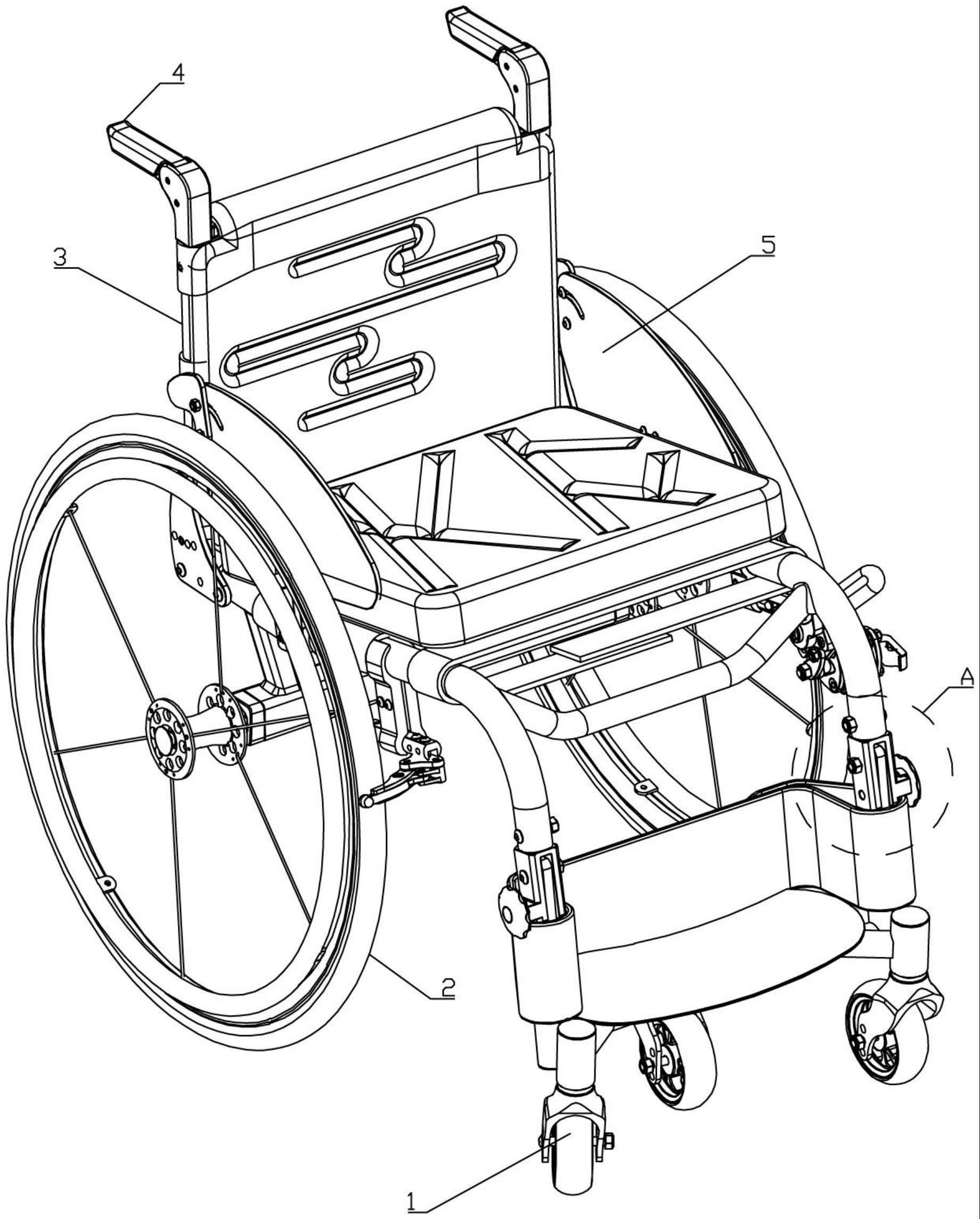 一种折叠式轮椅的制作方法