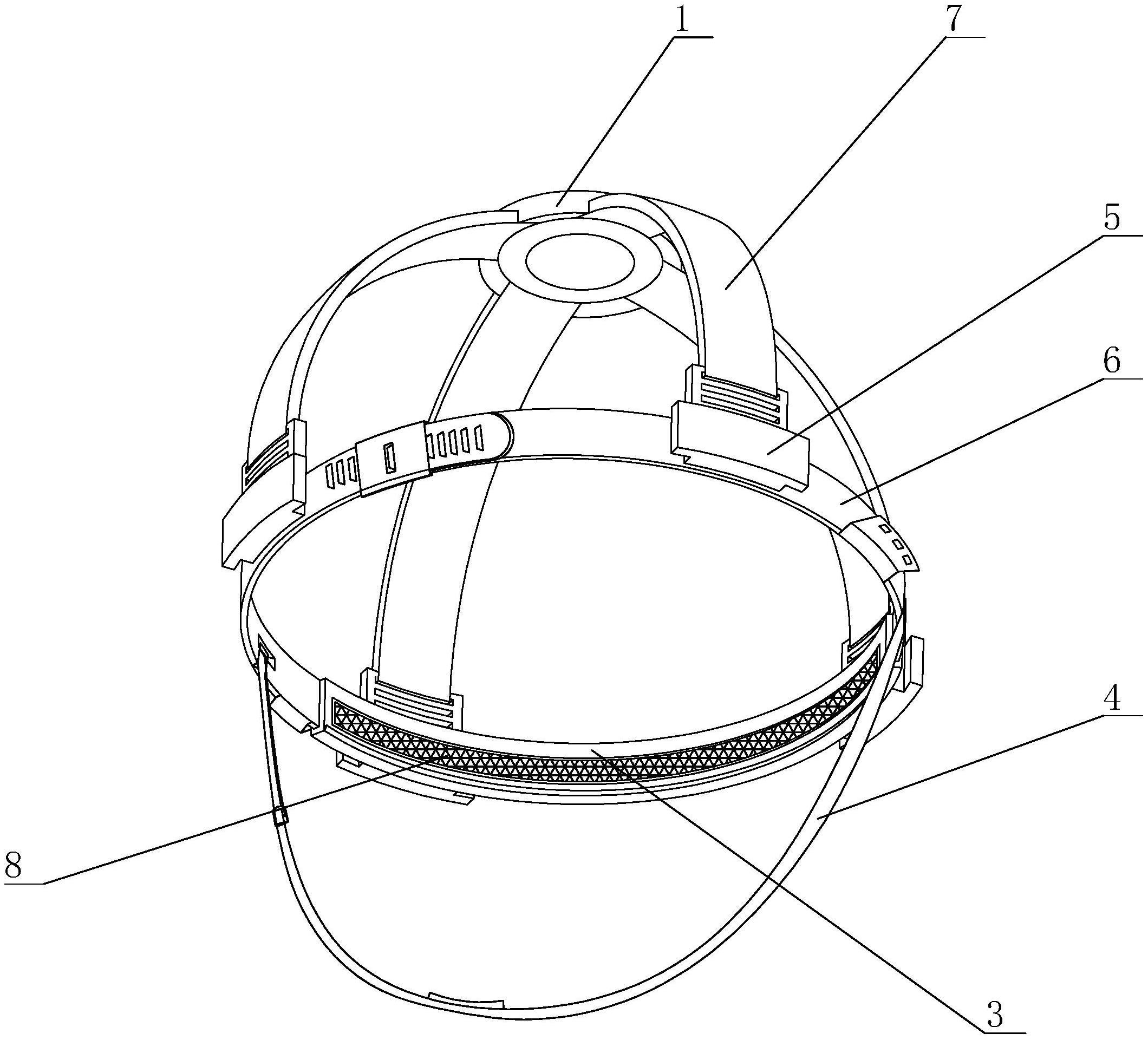 安全帽内衬的制作方法