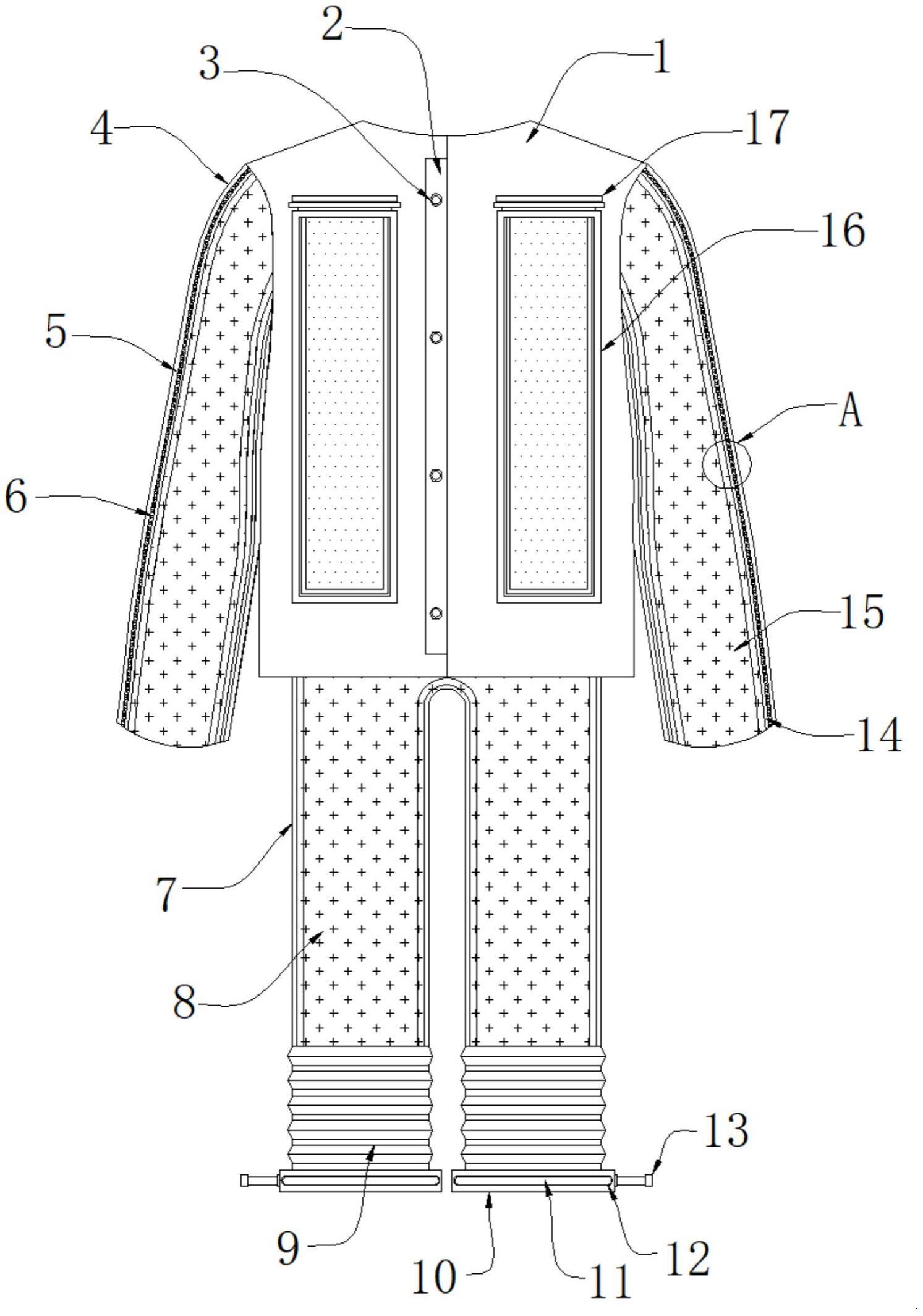 一种具有可拆内胆防护层的阻燃服的制作方法