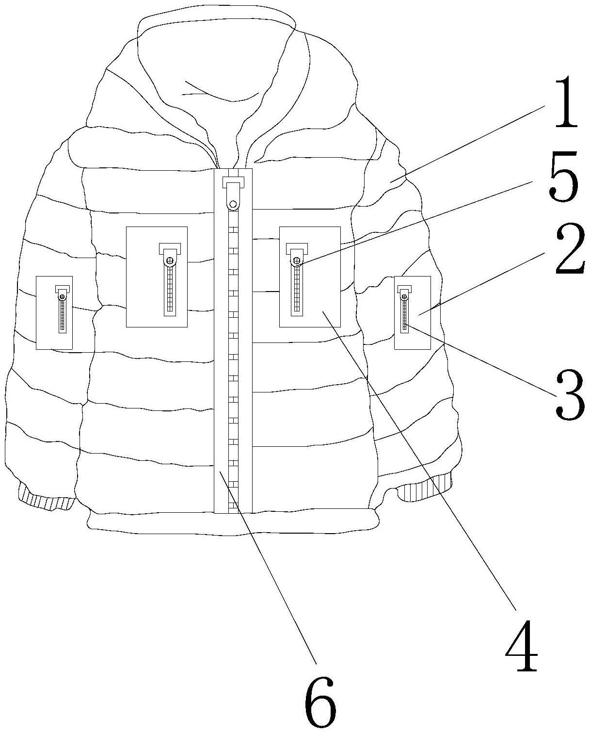 一种防滑保暖效果强的羽绒服的制作方法