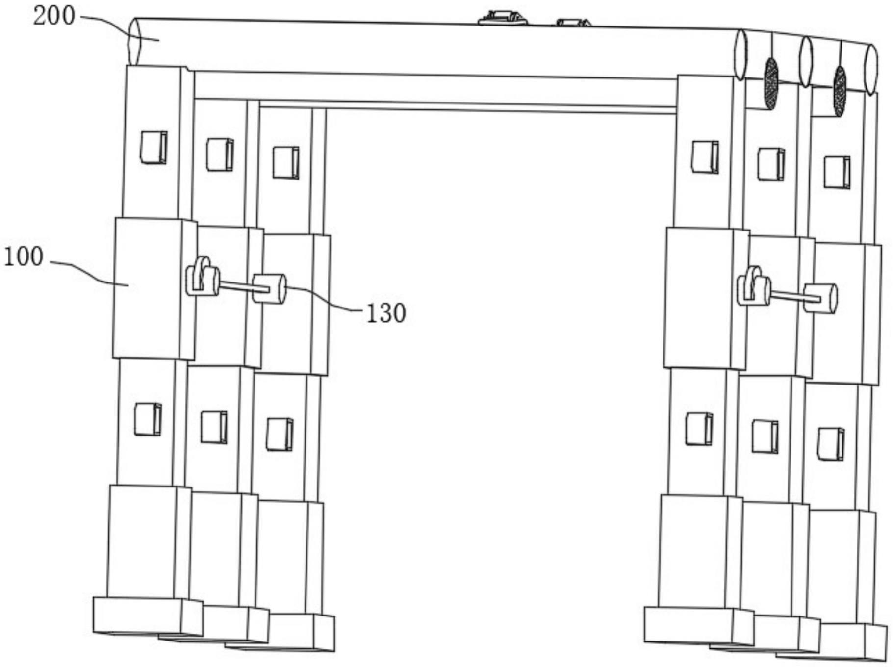 一种可收缩的建筑工程用防护棚的制作方法