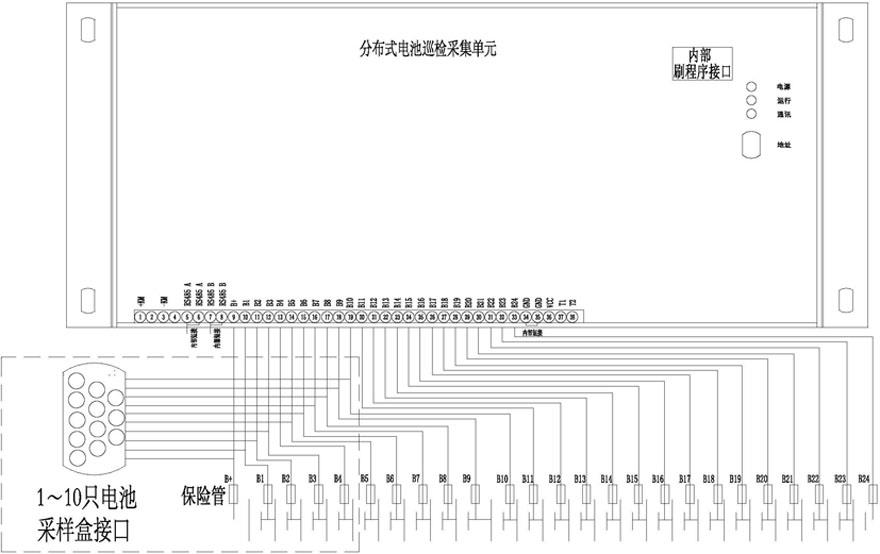 一种蓄电池放电电压监测辅助接线装置的制作方法