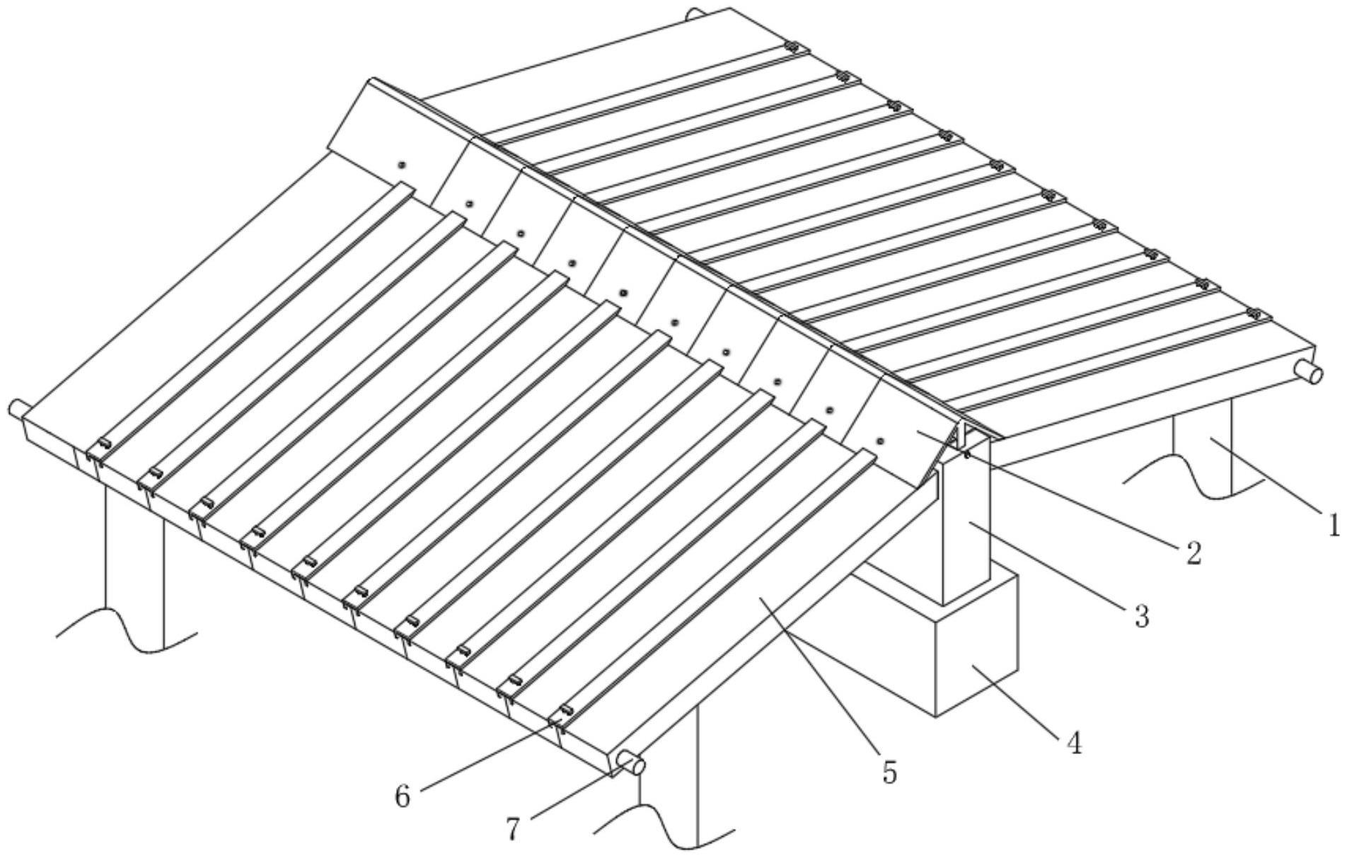 一种防滑脱的木质房屋屋顶的制作方法
