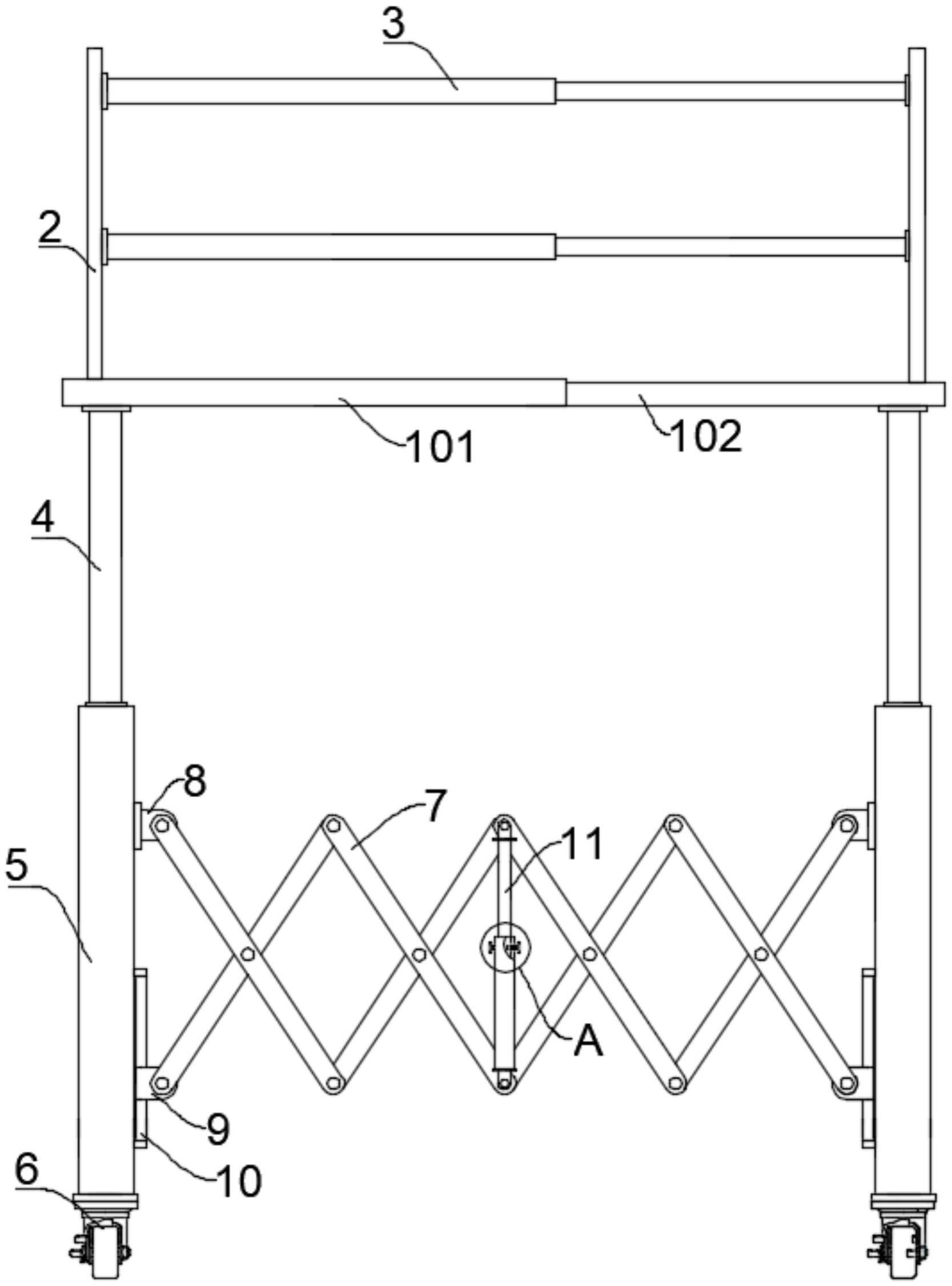 一种土木工程用建筑施工架的制作方法