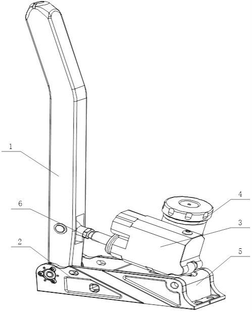 一种模拟赛车液压刹车装置的制作方法