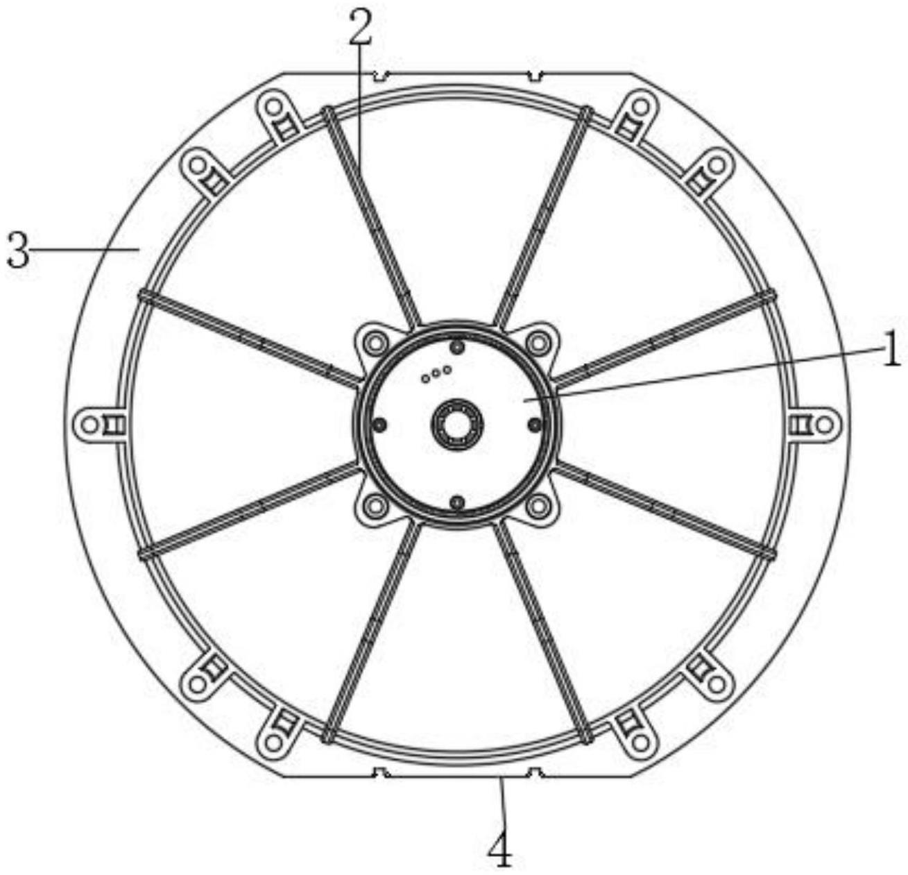 一种冷柜风机用的一体式法兰结构的制作方法