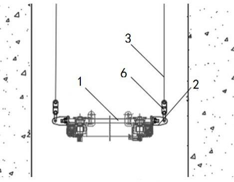 一种竖井掘进机拆机起吊平衡装置的制作方法