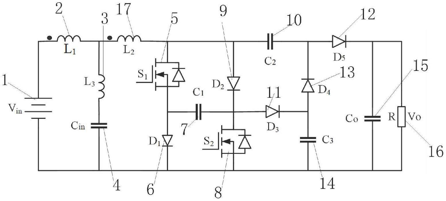 一种零输入电流纹波超高增益DC-DC变换器