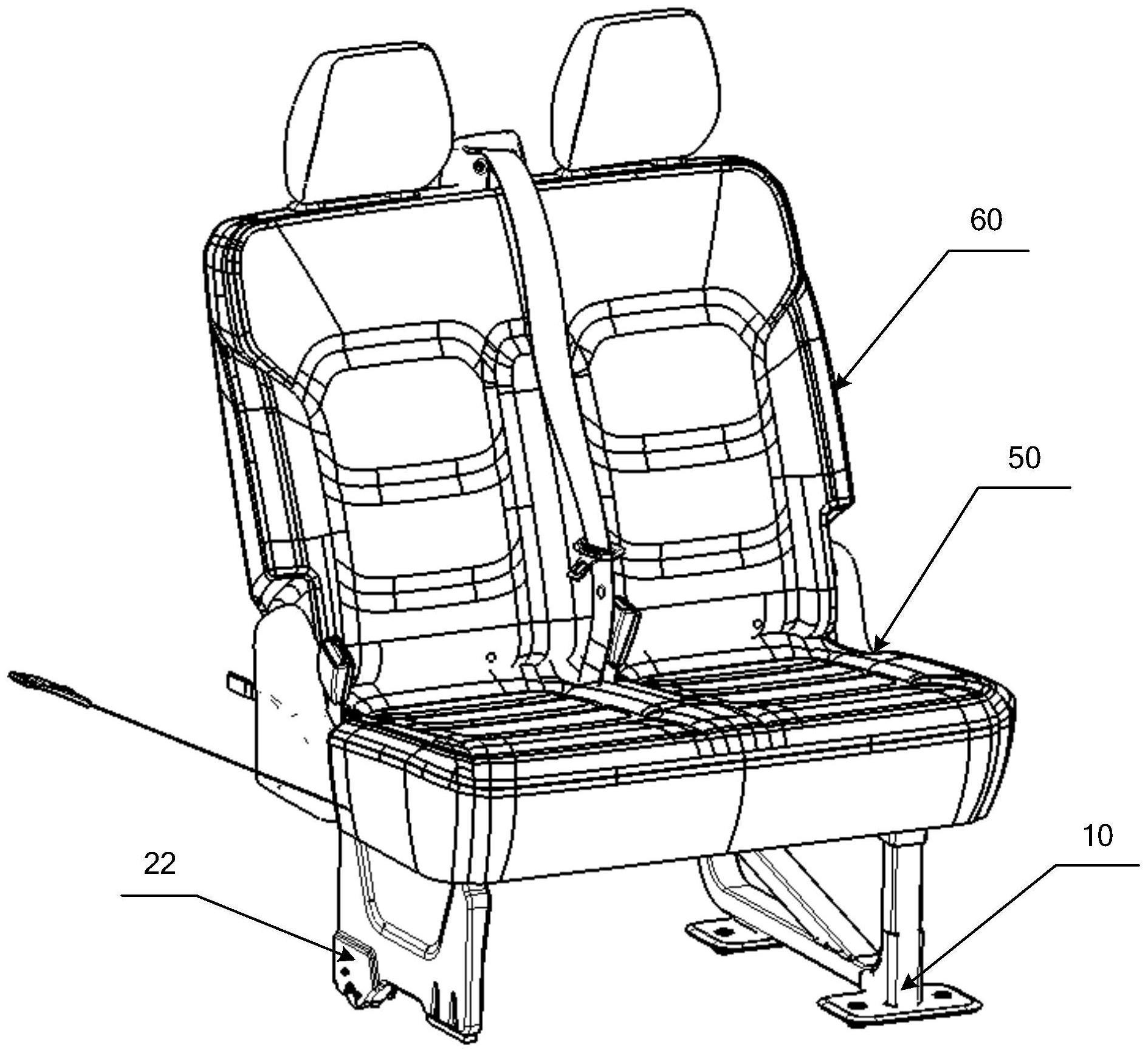 一种车辆、座椅和用于固定座椅与侧翻座椅的骨架平台的制作方法