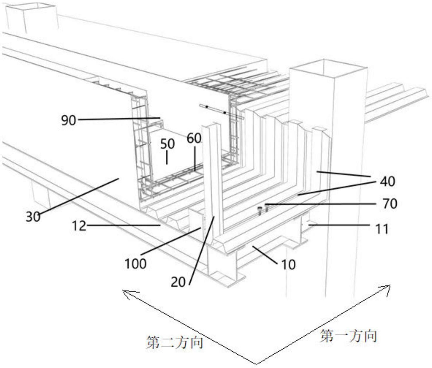 用于屋面悬挑天沟的单边支模装置的制作方法