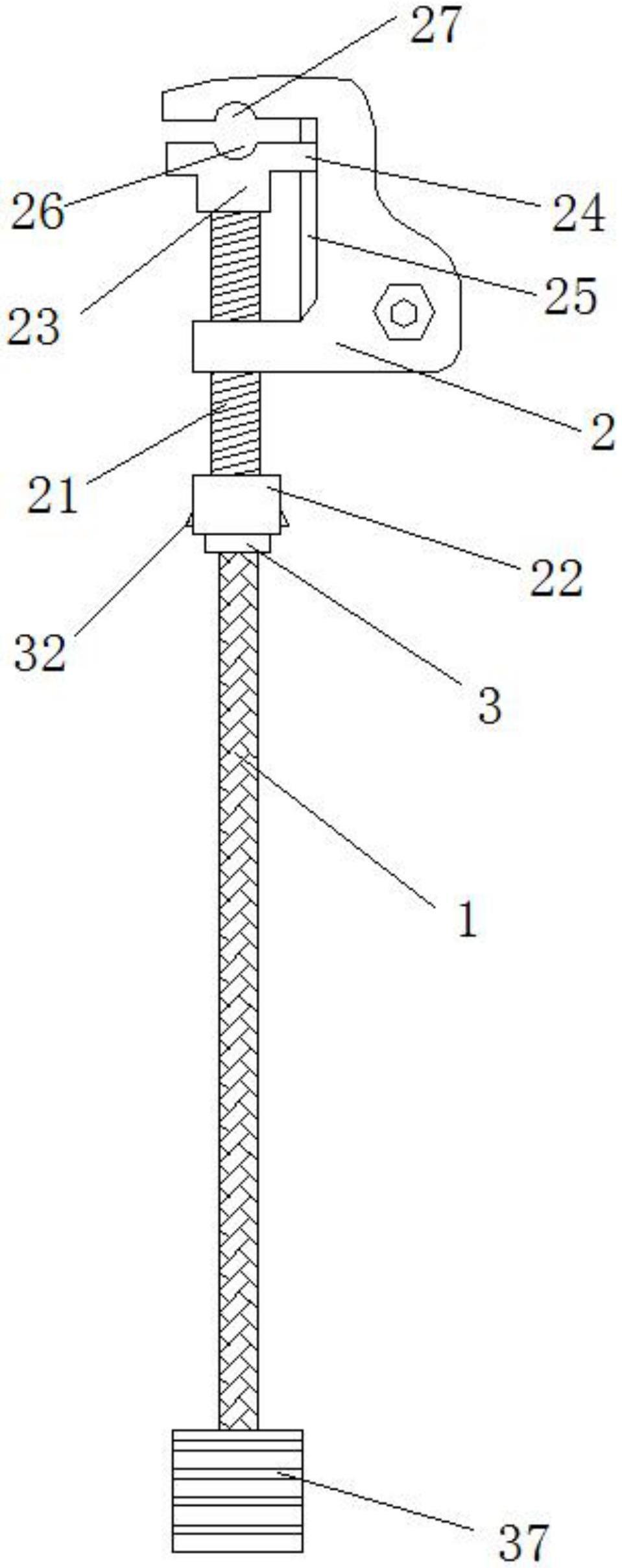 一种变电运维用母排接地线线夹的制作方法