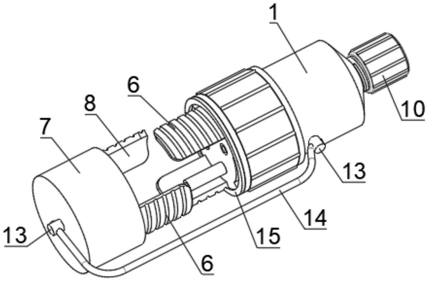 一种野战光缆连接器卡扣结构的制作方法