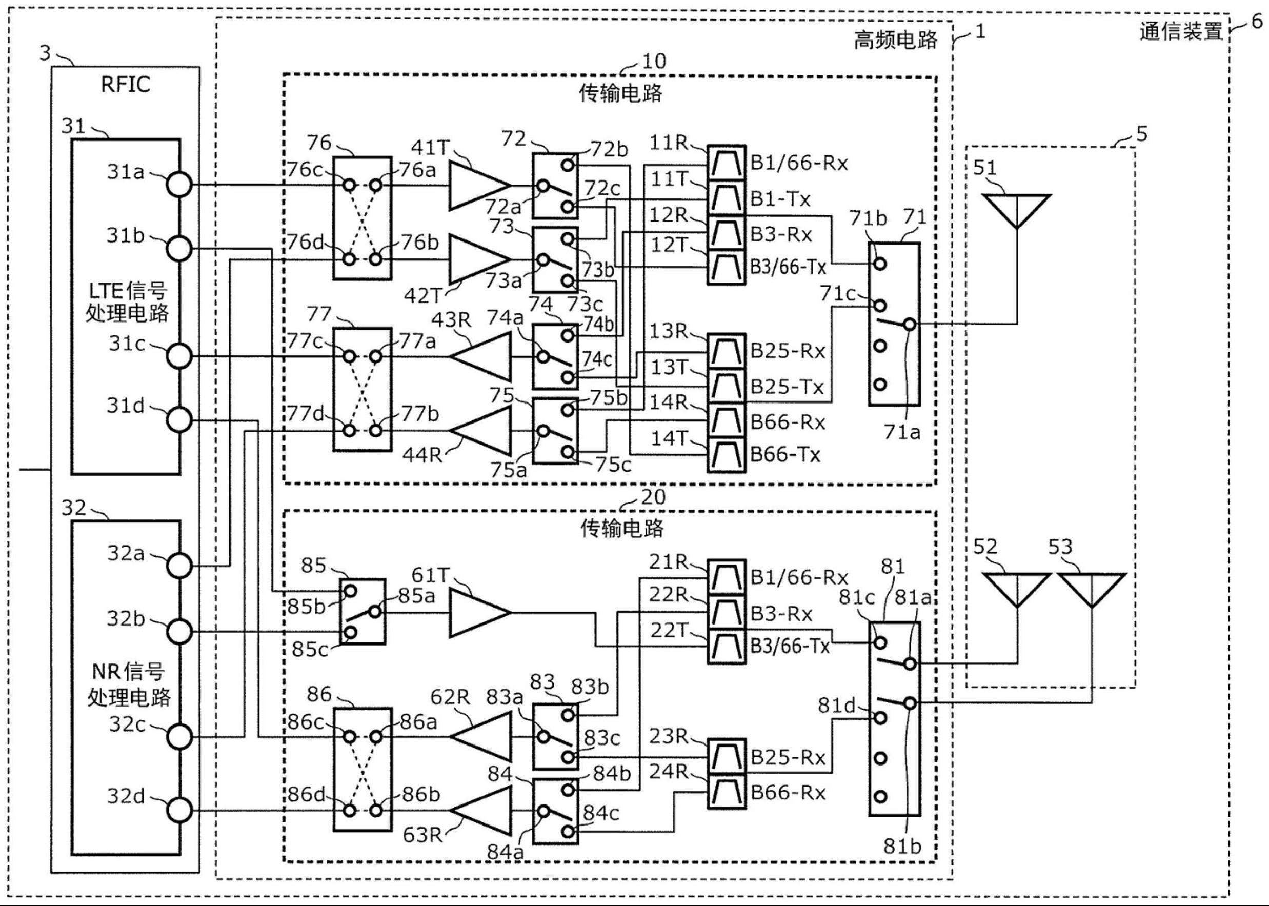 高频电路以及通信装置的制作方法