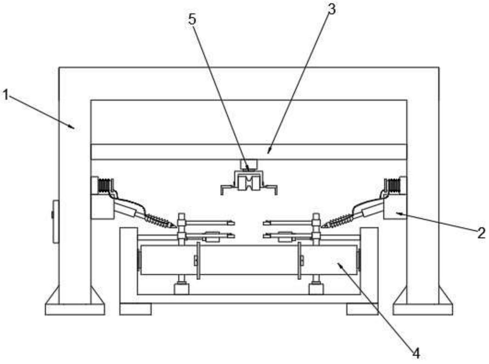 双弧双丝高效焊接H型钢机构的制作方法