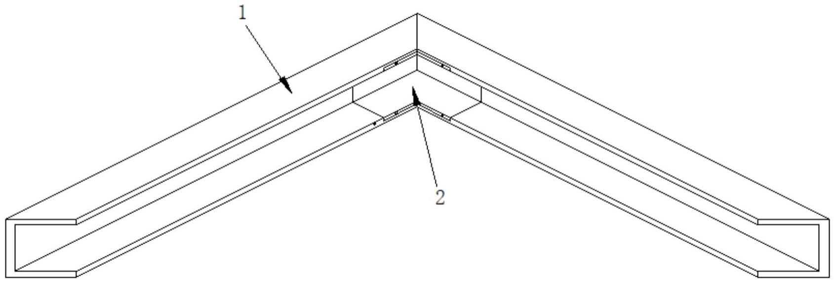 铝合金窗框对接机构的制作方法