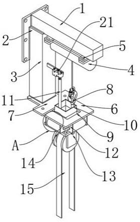 一种测试扁平钢带扭转度的悬挂测试装置的制作方法
