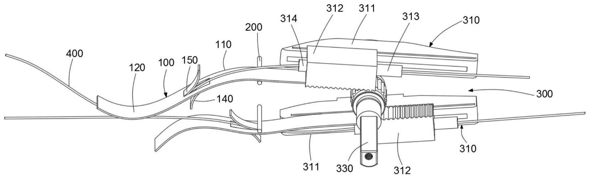 牵引机构用光纤束防折弯片、牵引机构、手柄及内窥镜的制作方法