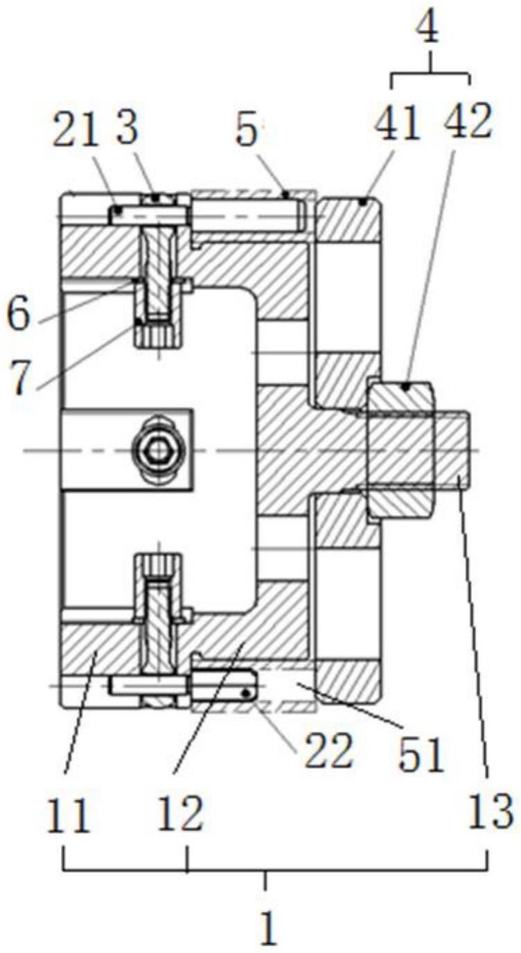一种对半式零件车削加工定位紧固系统的制作方法