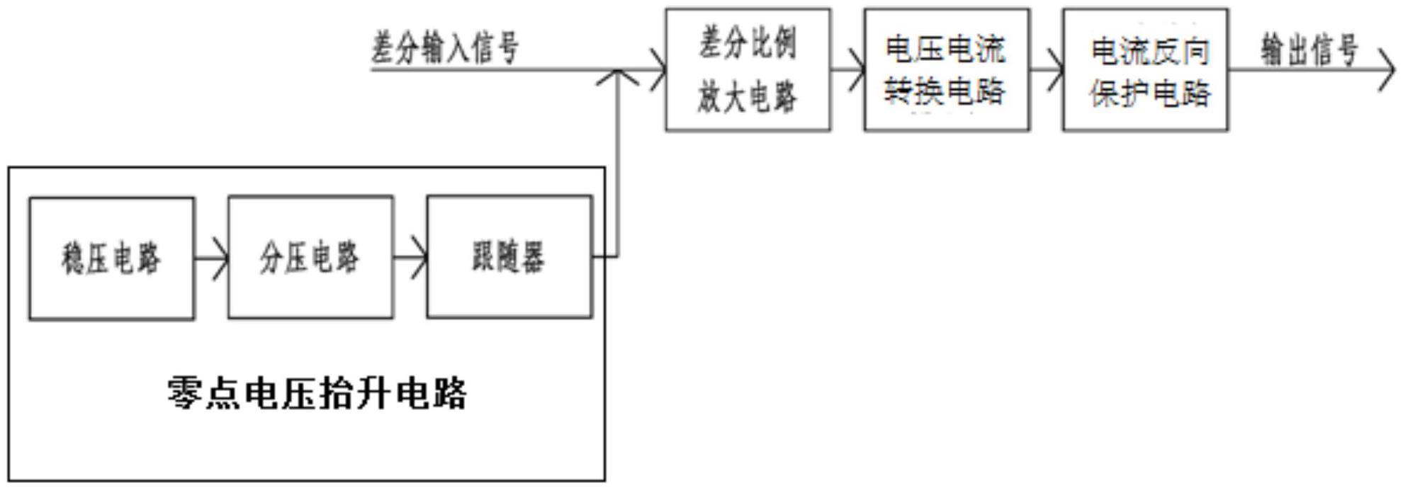 一种基于单电源供电的4～20mA电流变送器线性电路的制作方法