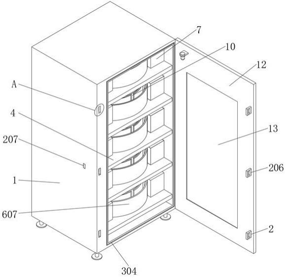 一种具有防盗功能的医院档案管理用储藏柜的制作方法