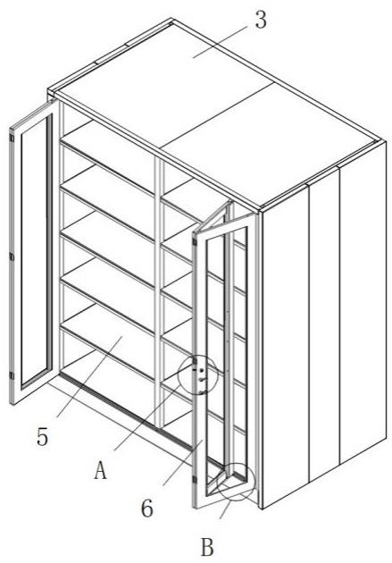 一种可折叠推门文物储藏柜的制作方法