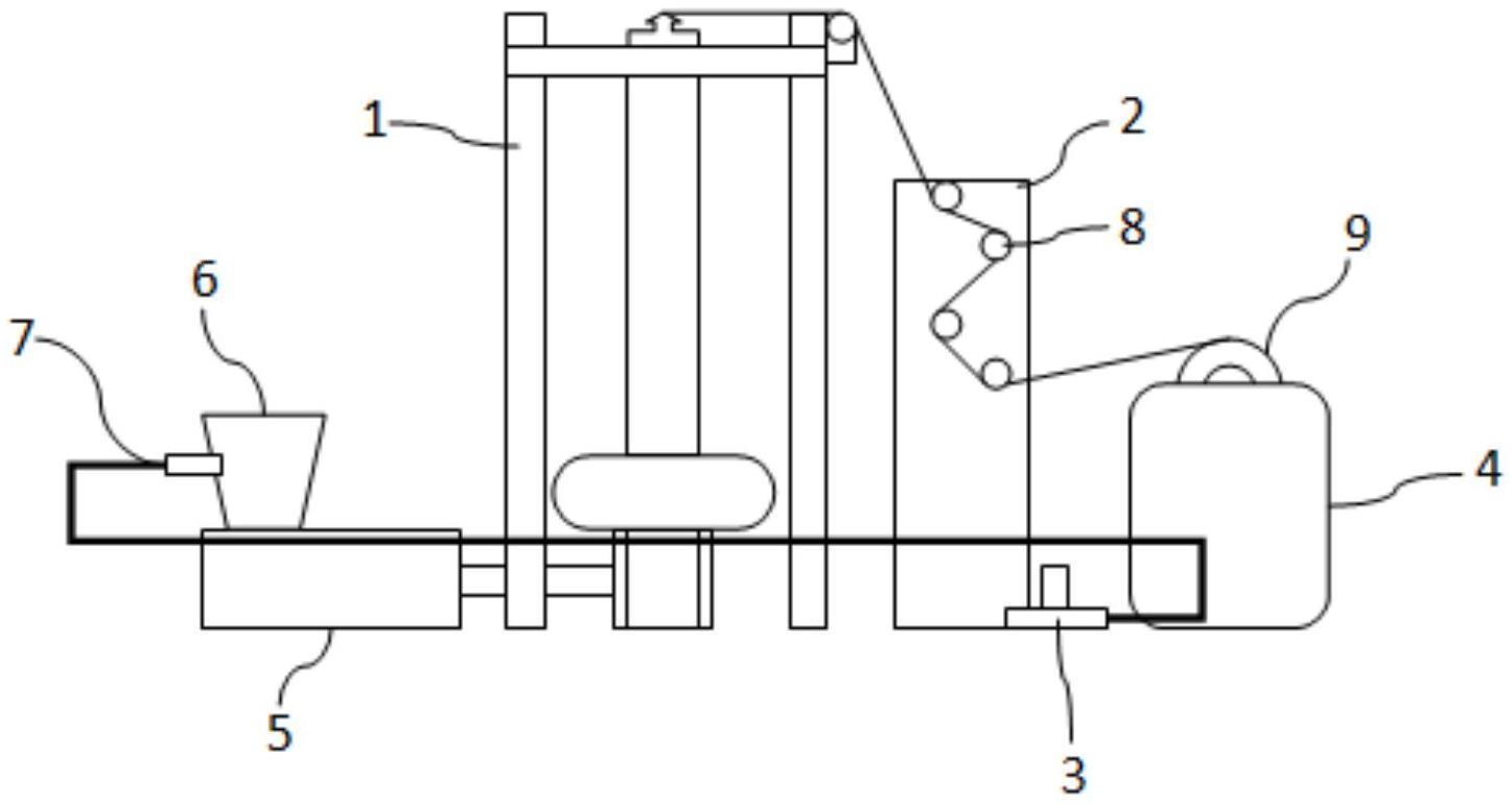 吹膜机用冷却型收卷装置的制作方法