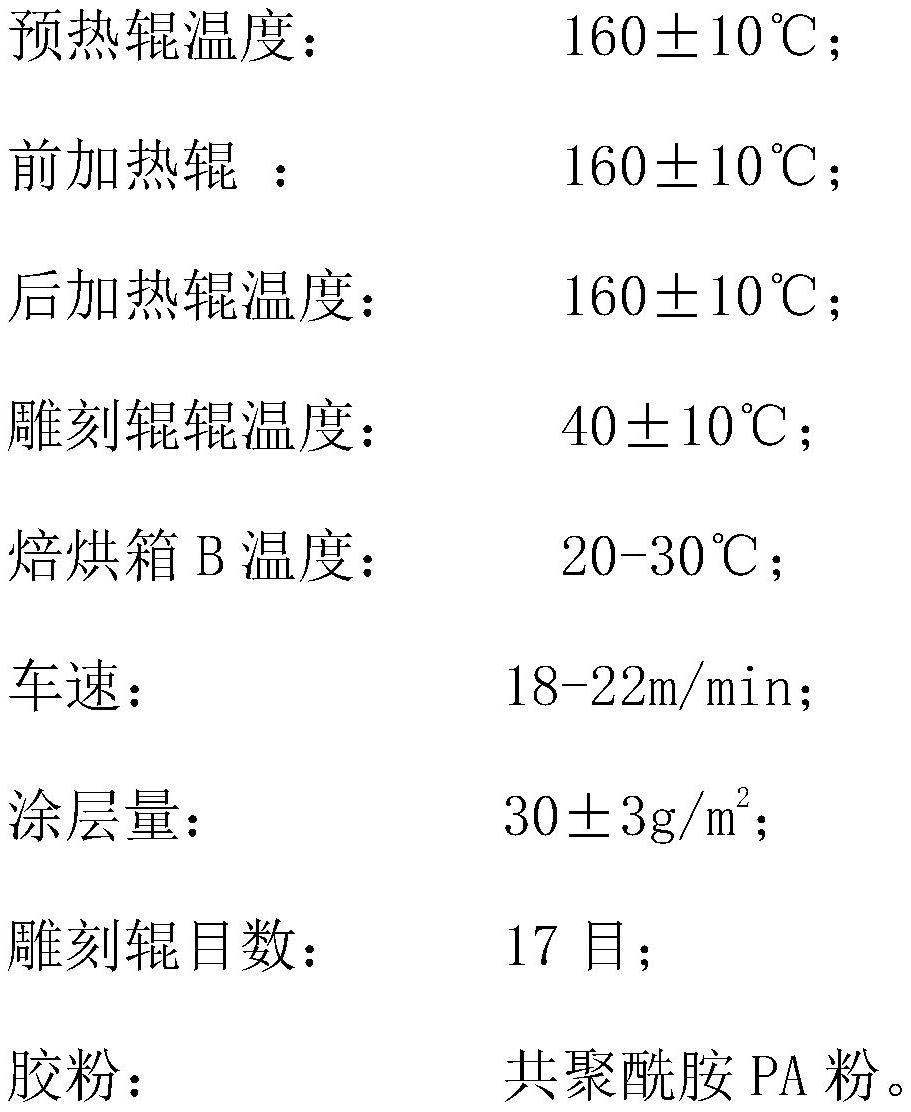 一种TC2133-190新式警礼服用衬的制作方法与流程