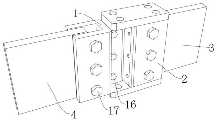 一种集装箱侧板连接用的拼接结构的制作方法