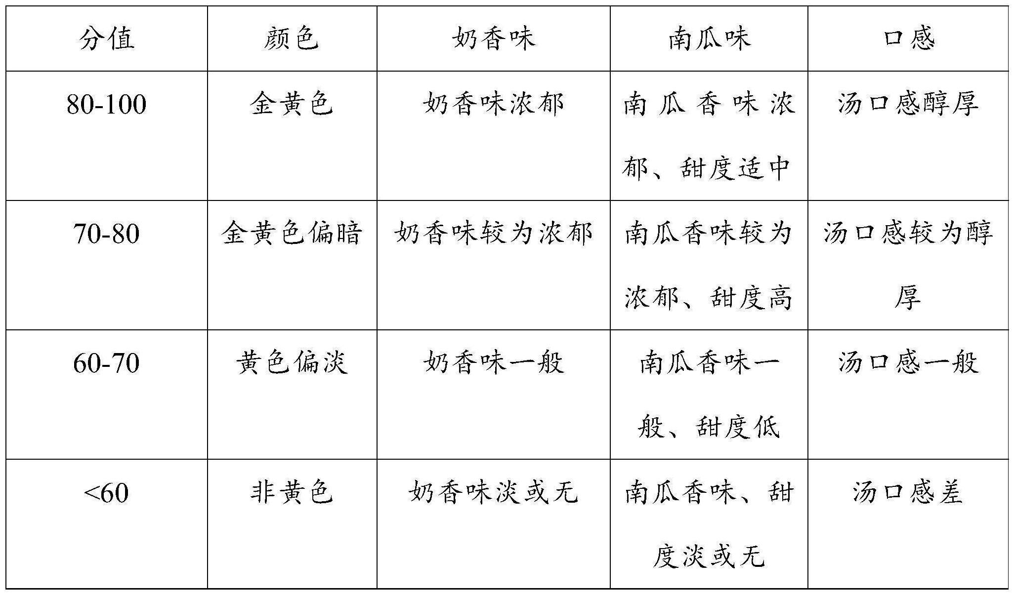 一种奶油南瓜汤及其制作方法与流程