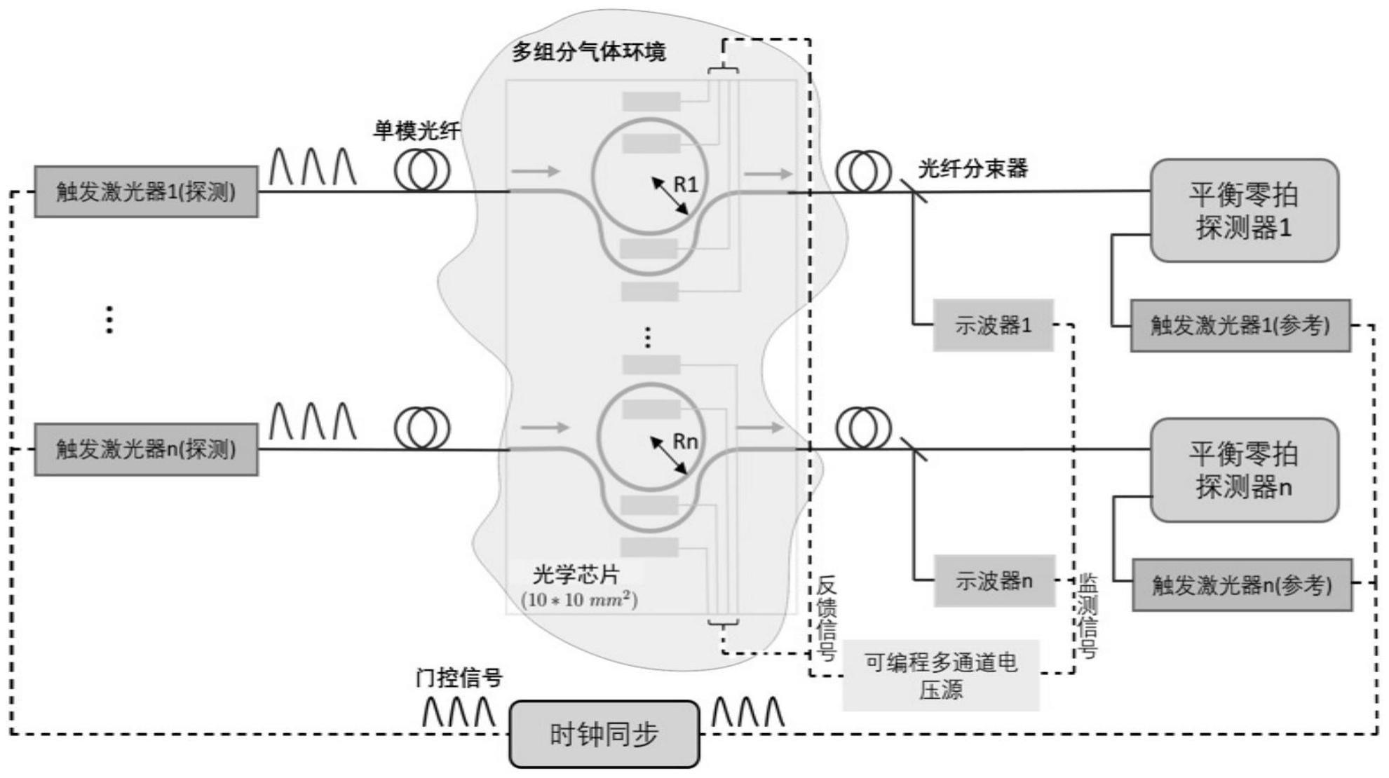 一种基于光学芯片的多组分气体量子传感器的制作方法