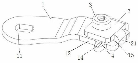 一种制动器摇臂结构的制作方法