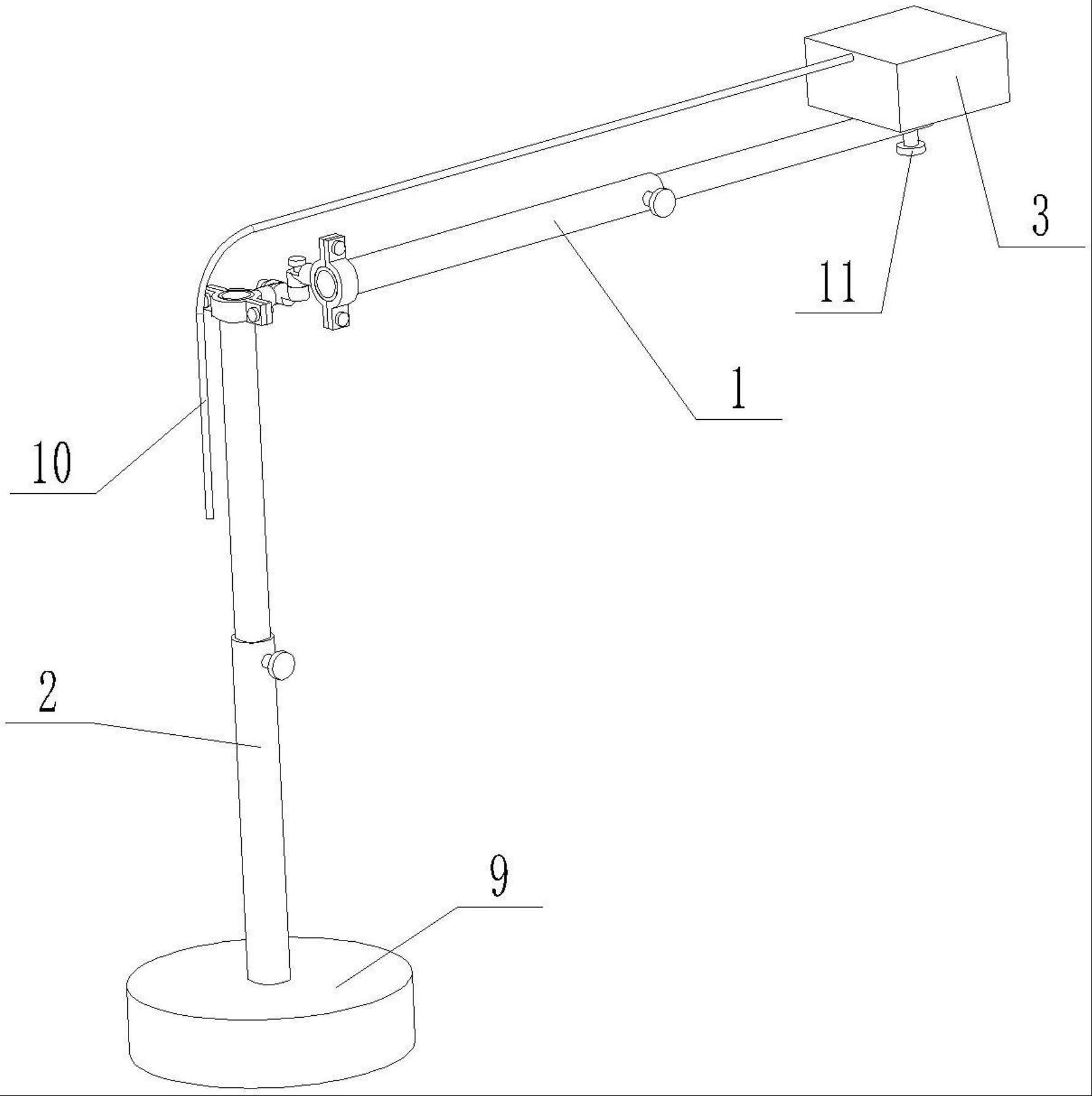 一种屋外噪声测试支架的制作方法