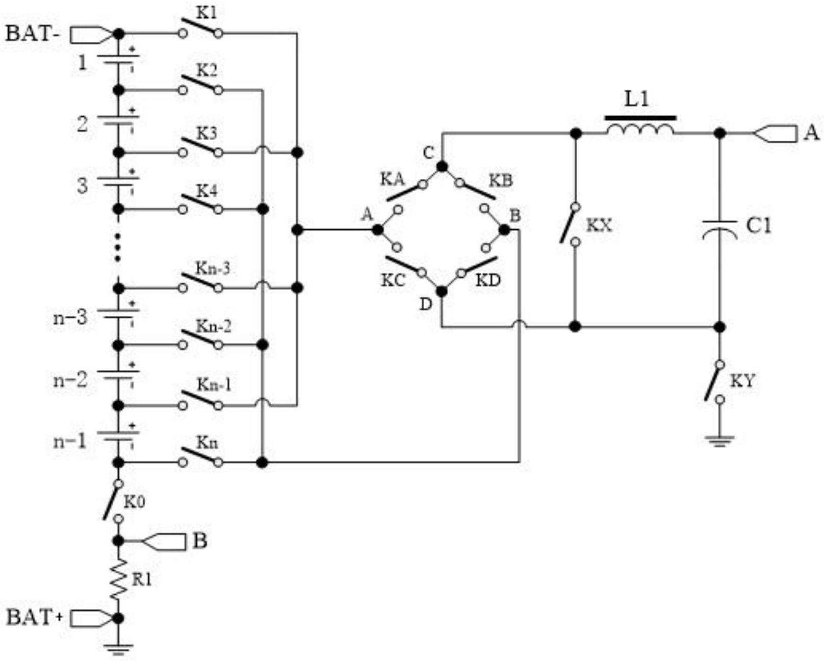 锂电池组的均衡充电电路拓扑结构