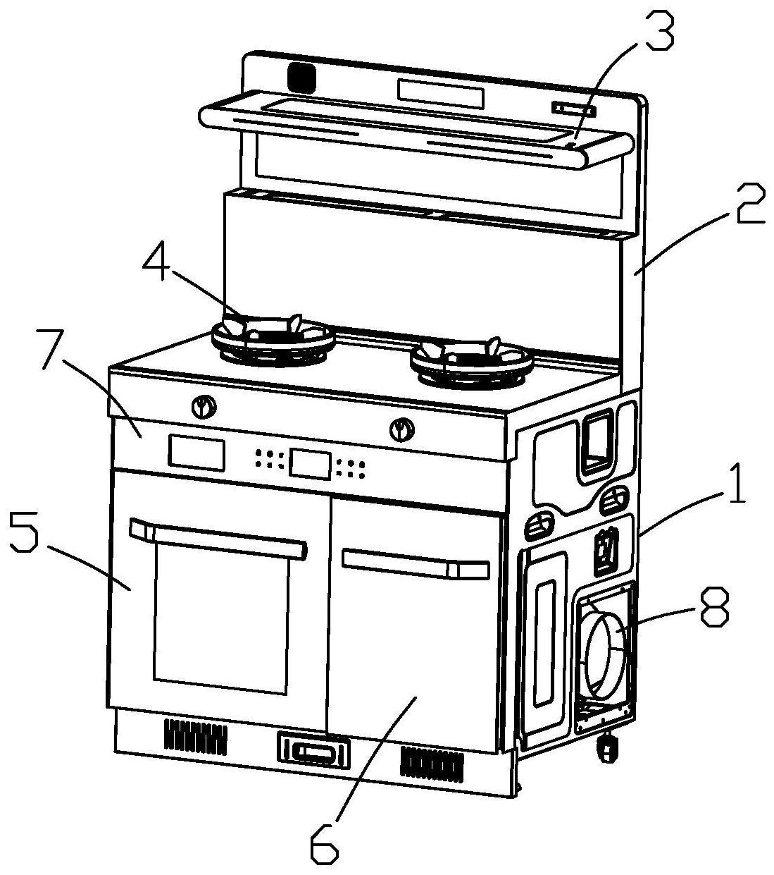 左蒸烤右消毒的集成灶的制作方法