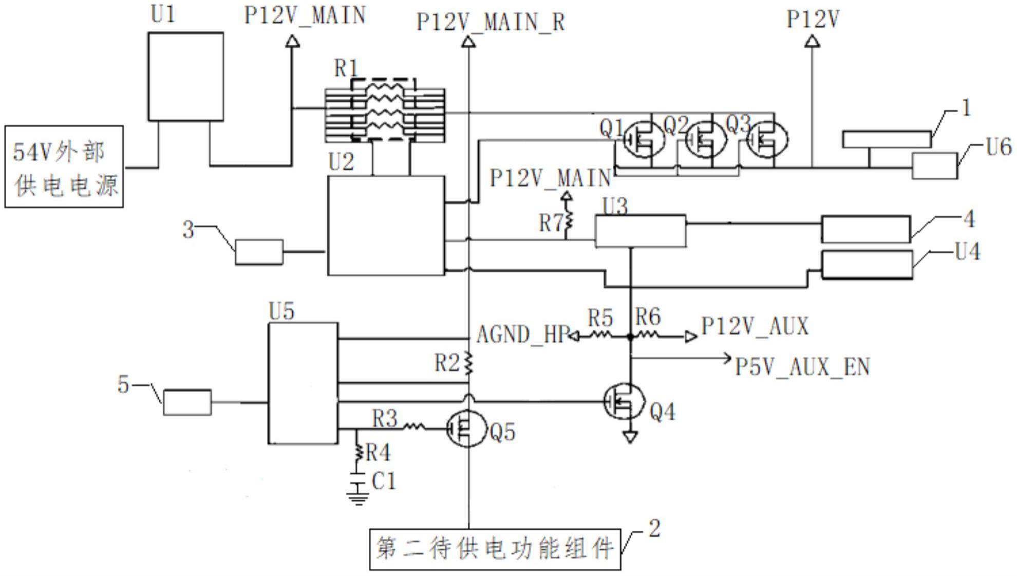 一种液冷服务器漏液保护系统的电源装置的制作方法