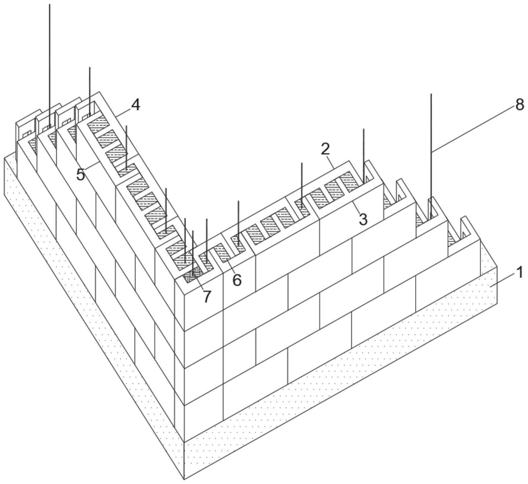 一种新型保温结构一体化砌块阳角墙及其施工方法与流程
