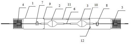 一种无氪-85双端陶瓷金属卤化物灯的制作方法