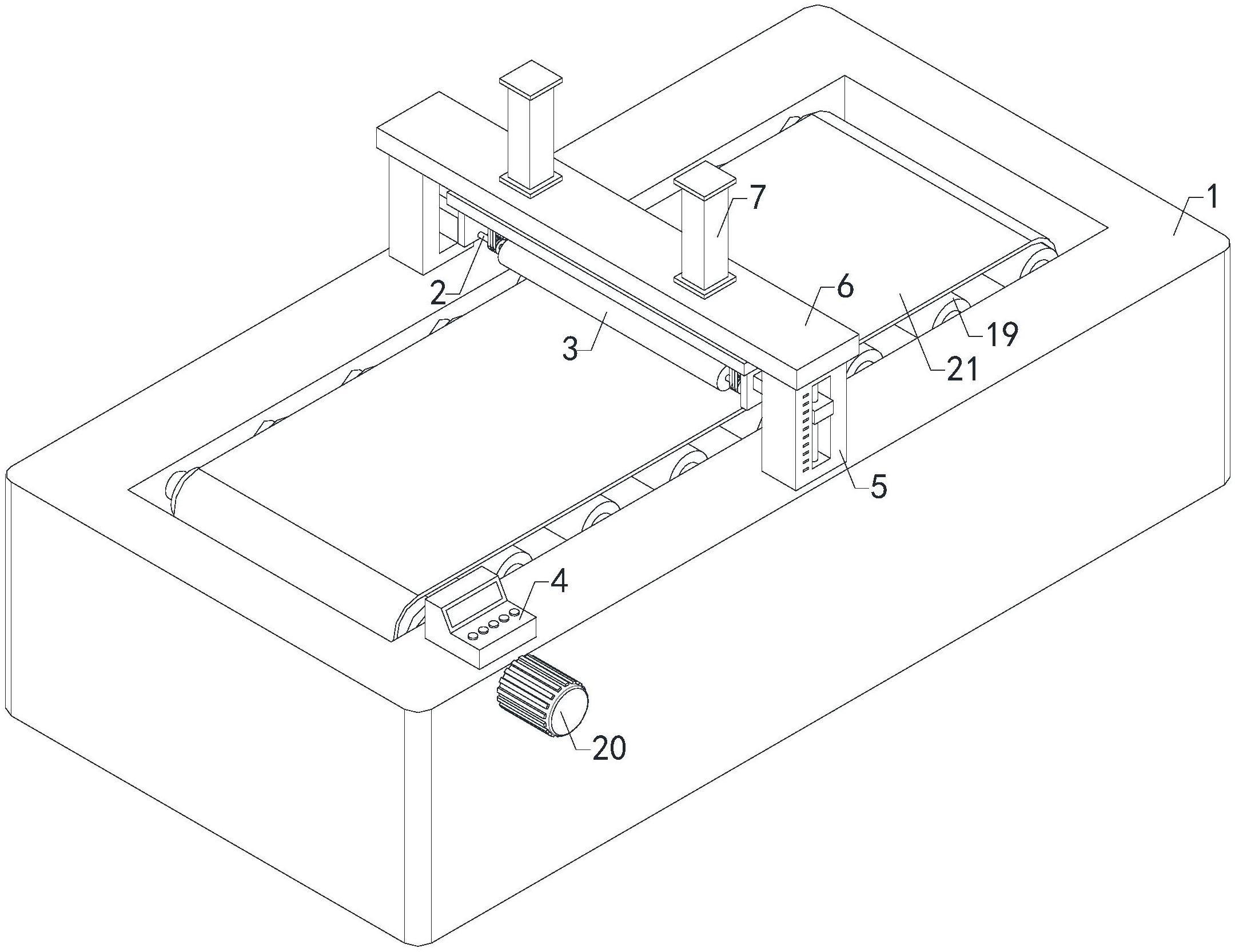 一种纸箱生产模切用压平输送装置的制作方法