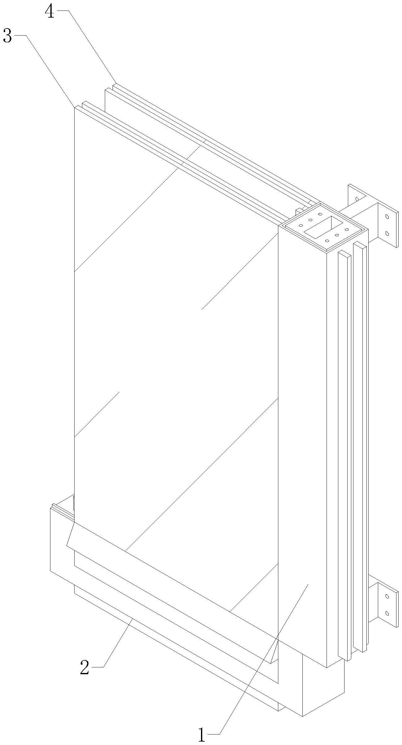 一种高层综合楼保温玻璃外墙的制作方法