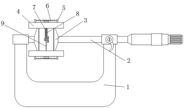 一种齿轮千分尺检定装置的制作方法