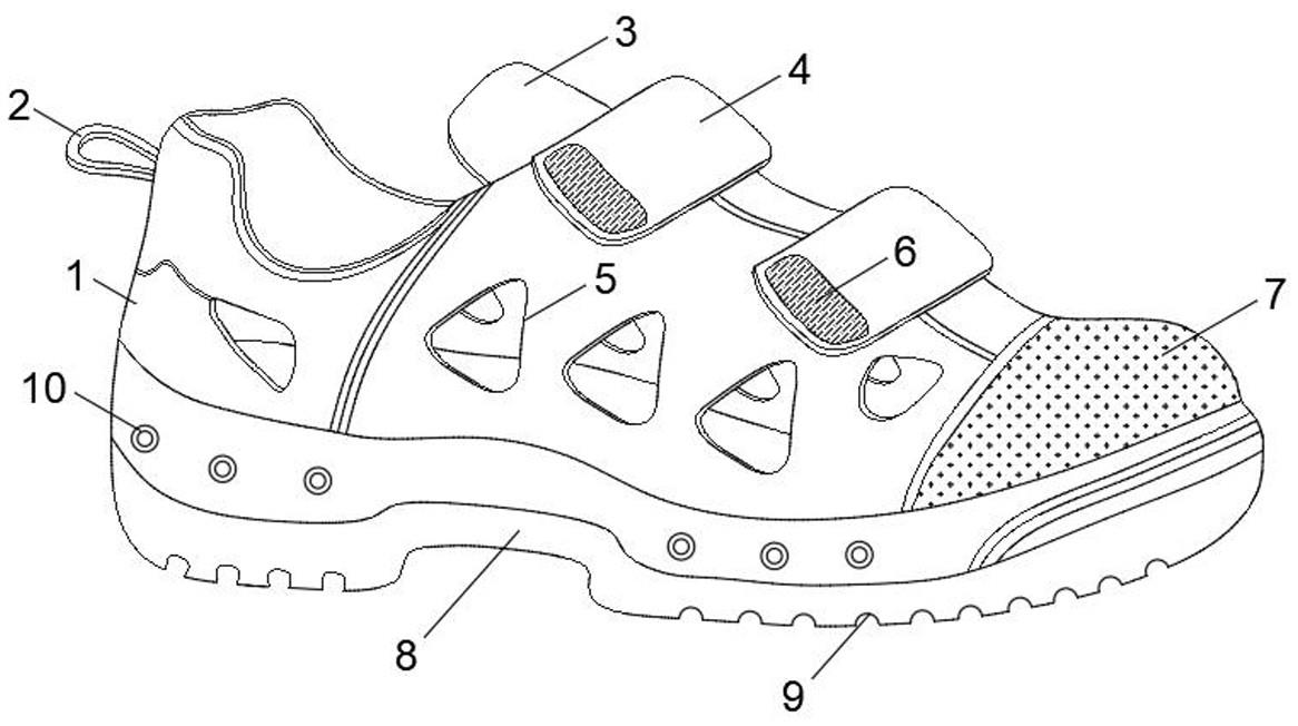 功能型凉鞋安全鞋的制作方法