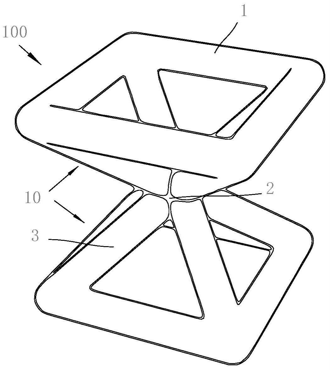 一种3D打印的回弹元件及鞋底的制作方法