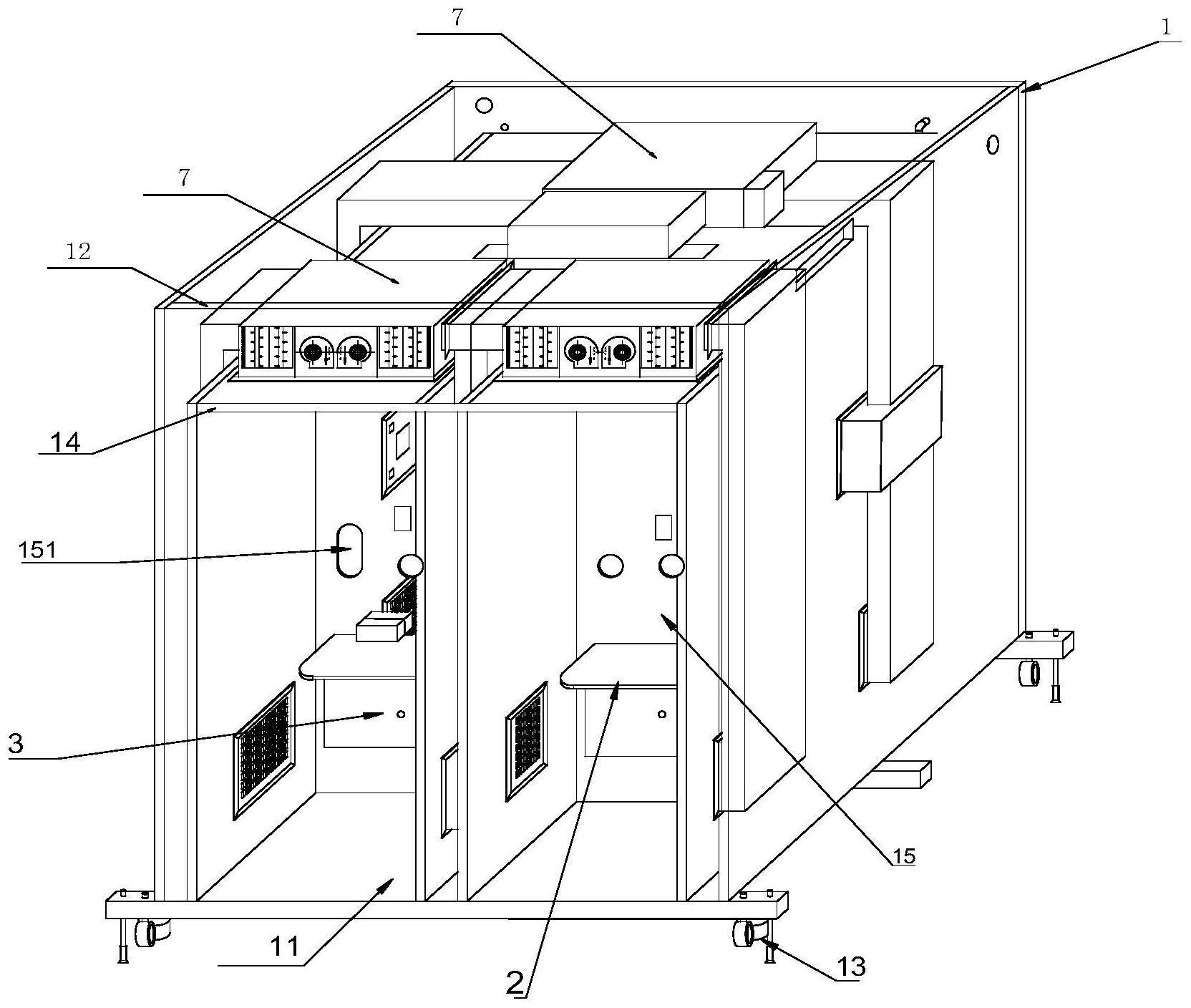 一种等离子体空气消毒型新冠核酸采样屋的制作方法