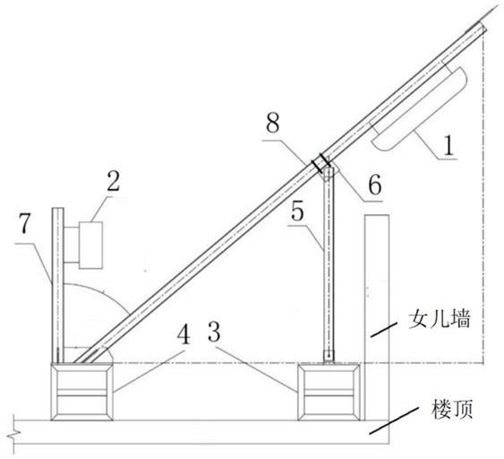 大俯仰角板状天线基础结构的制作方法