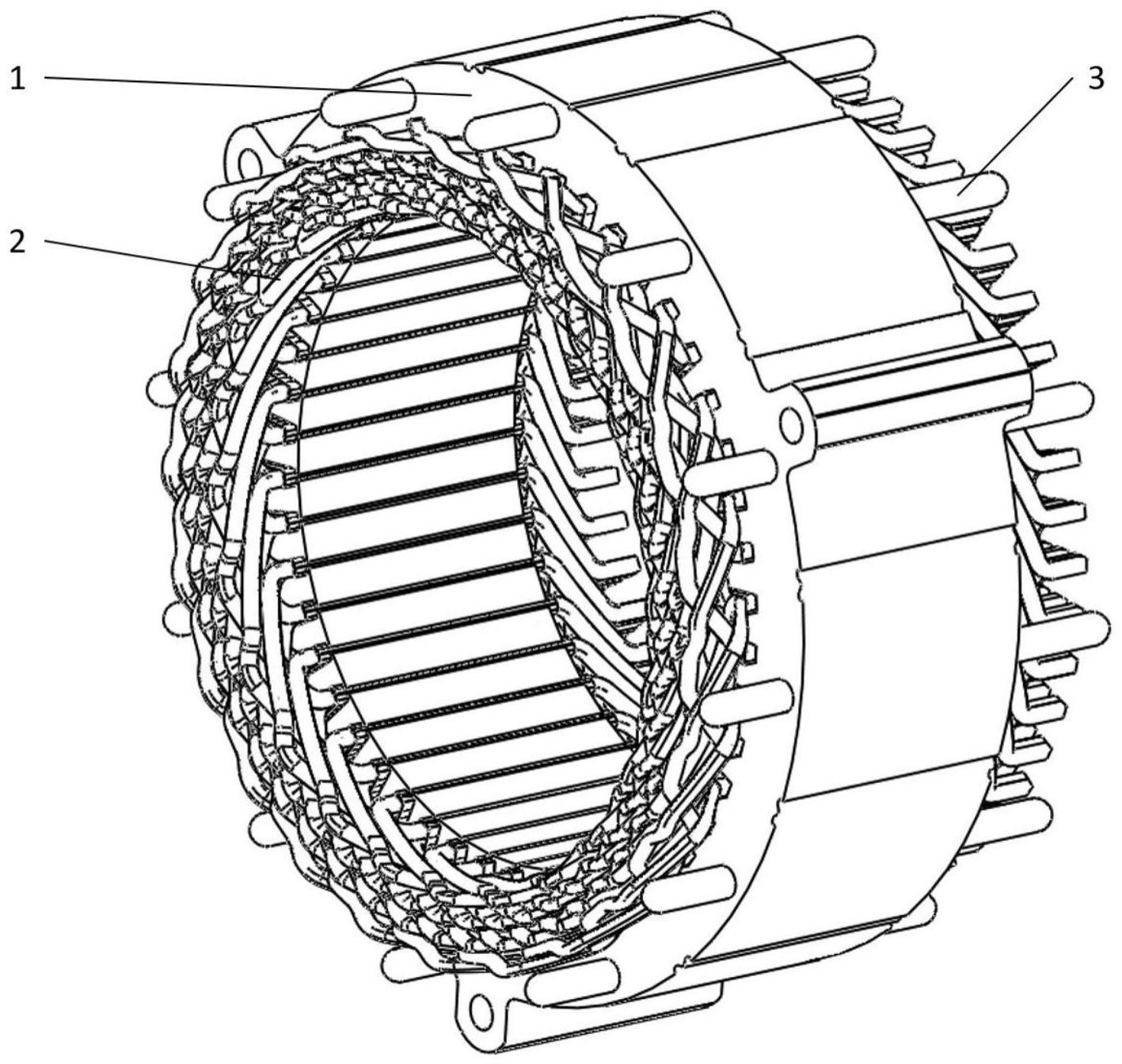 一种电机绕组的散热结构及其装配方法与流程