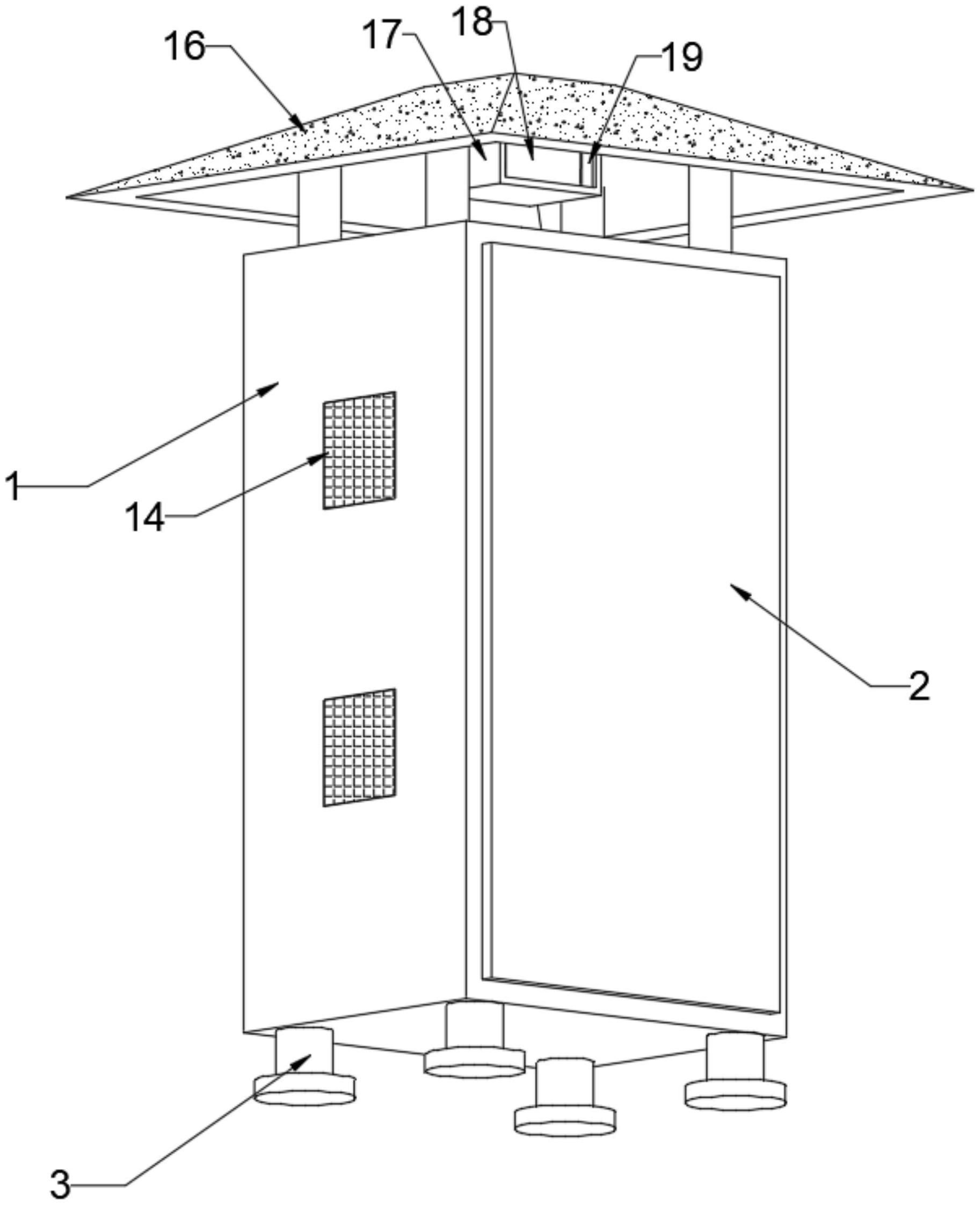 一种用于户外的可自动监控内部温度的电力柜的制作方法